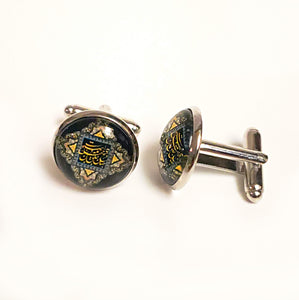 JAHAN- Rhodium-Plated Cufflinks