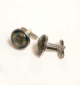 JAHAN- Rhodium-Plated Cufflinks