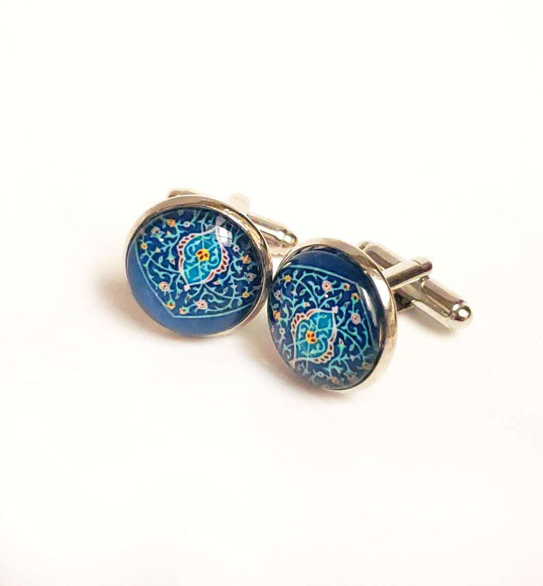 ARDVAN- Rhodium-Plated Cufflinks