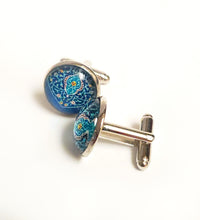 Load image into Gallery viewer, ARDVAN- Rhodium-Plated Cufflinks
