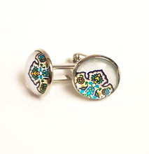 Load image into Gallery viewer, ARSIA- Rhodium-Plated Cufflinks
