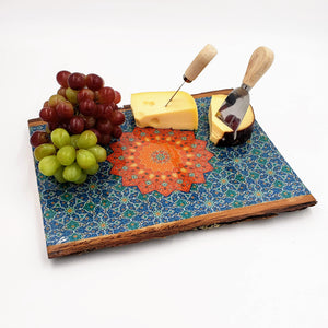 Love- Persian Resin-Covered Cheese, Charcuterie or Cutting Board