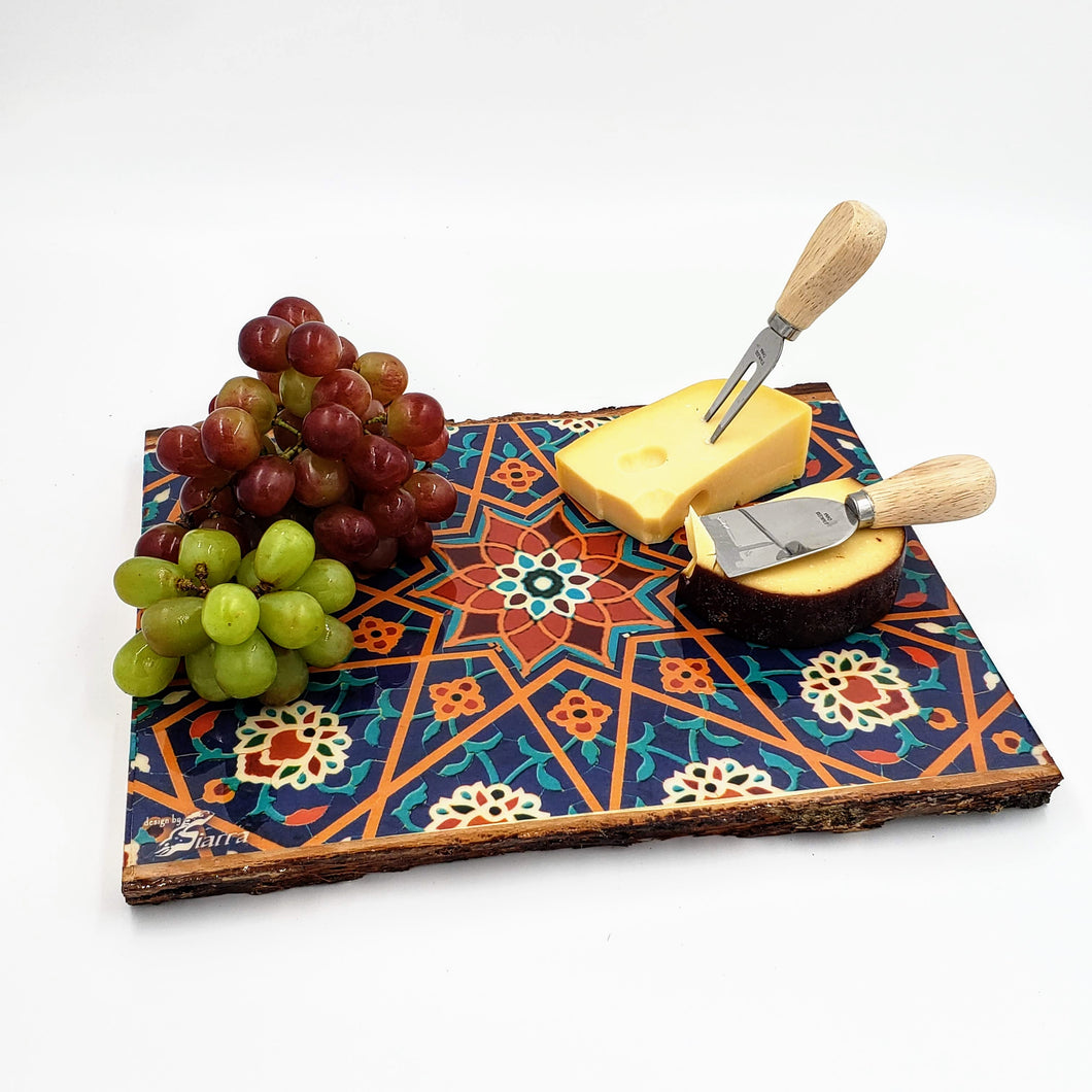 Ronak - Persian Resin-covered Cheese, Charcuterie Or Cutting Board