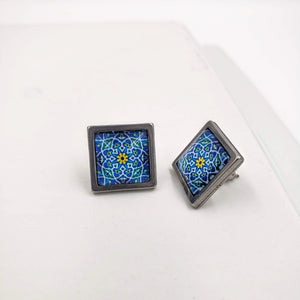 Janan- Stainless Steel 12mm Persian Stud Earrings