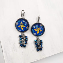 Load image into Gallery viewer, GITA-  Stainless Steel Persian Dangle Earrings
