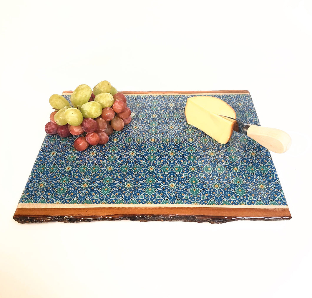 Soren- Persian Resin-covered Cheese, Charcuterie Or Cutting Board