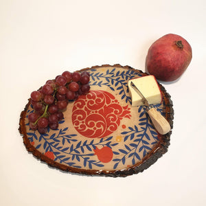 Yalda 5 Pomegranate Resin Cheese, Charcuterie or Cutting Board