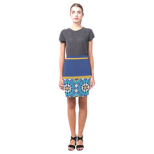 Load image into Gallery viewer, BORNA- Blue Fitted Skirt
