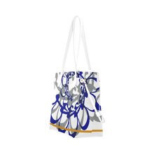 Load image into Gallery viewer, SHAYNA- Blue Clover Canvas Tote Bag
