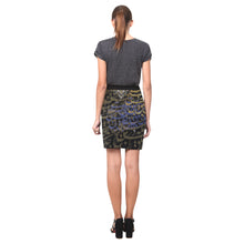 Load image into Gallery viewer, JAHAN Persian Calligraphy Fitted Skirt
