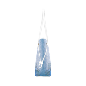 PARAND- Blue Clover Canvas Tote Bag