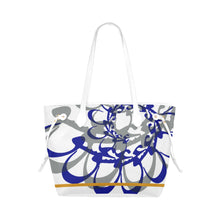 Load image into Gallery viewer, SHAYNA- Blue Clover Canvas Tote Bag
