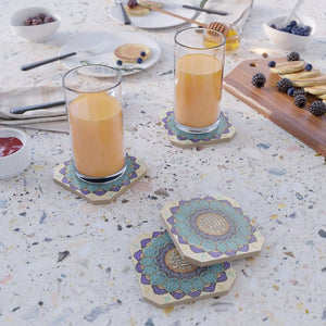 AREZOO- Coaster set of 4